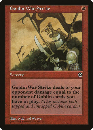 Goblin War Strike [Portal Second Age] | Cards and Coasters CA