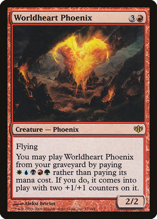 Worldheart Phoenix [Conflux] | Cards and Coasters CA
