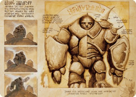 Precursor Golem Art Card [The Brothers' War Art Series] | Cards and Coasters CA