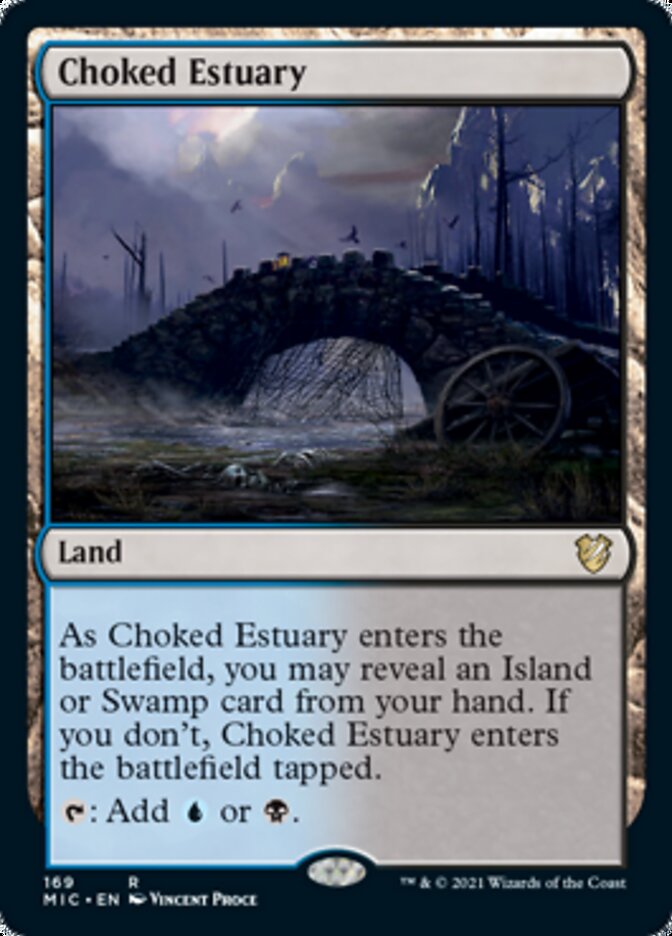 Choked Estuary [Innistrad: Midnight Hunt Commander] | Cards and Coasters CA