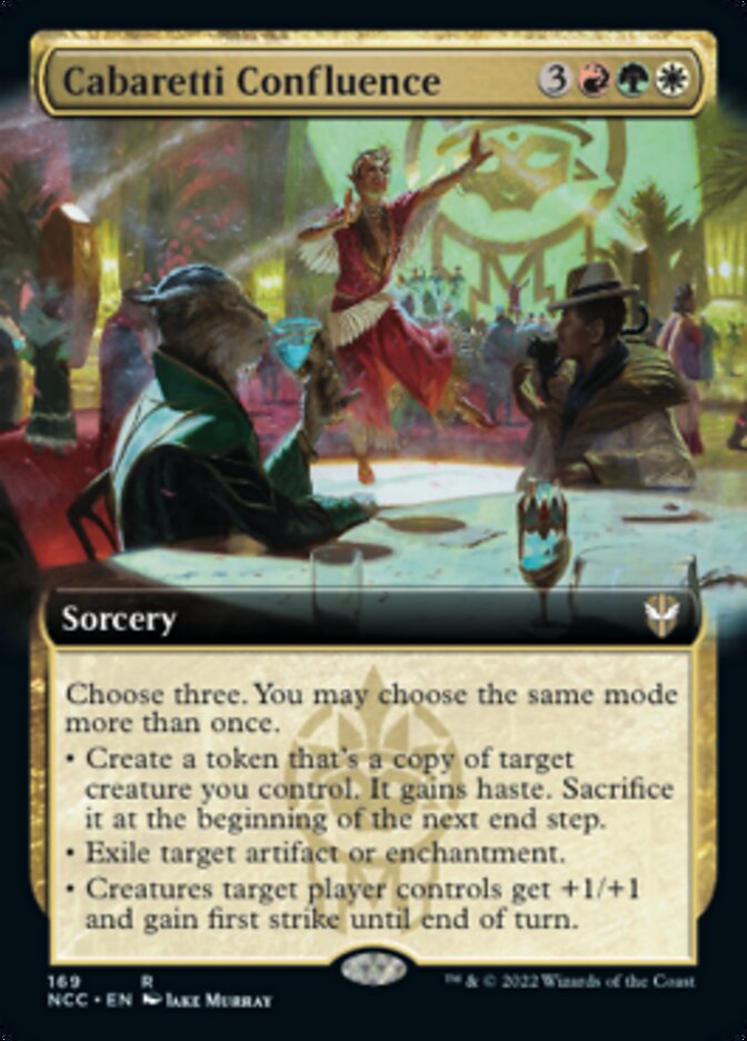 Cabaretti Confluence (Extended Art) [Streets of New Capenna Commander] | Cards and Coasters CA