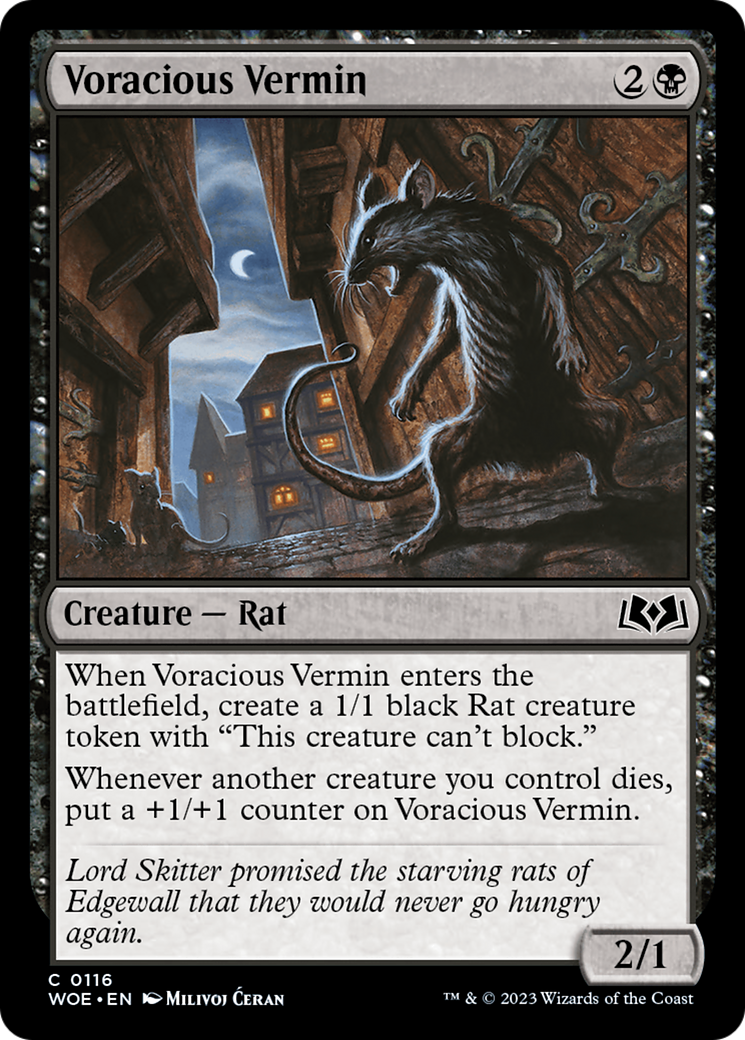 Voracious Vermin [Wilds of Eldraine] | Cards and Coasters CA
