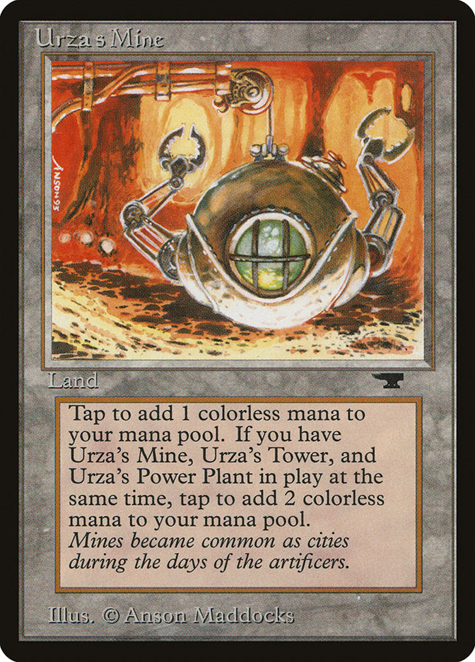 Urza's Mine (Orange Background) [Antiquities] | Cards and Coasters CA