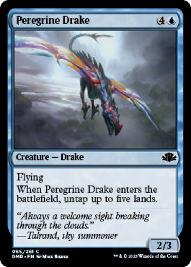 Peregrine Drake [Dominaria Remastered] | Cards and Coasters CA