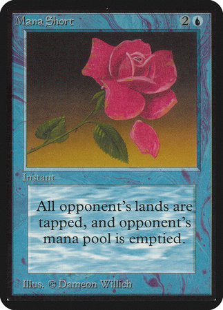 Mana Short [Limited Edition Alpha] | Cards and Coasters CA