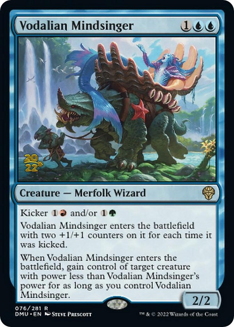 Vodalian Mindsinger [Dominaria United Prerelease Promos] | Cards and Coasters CA