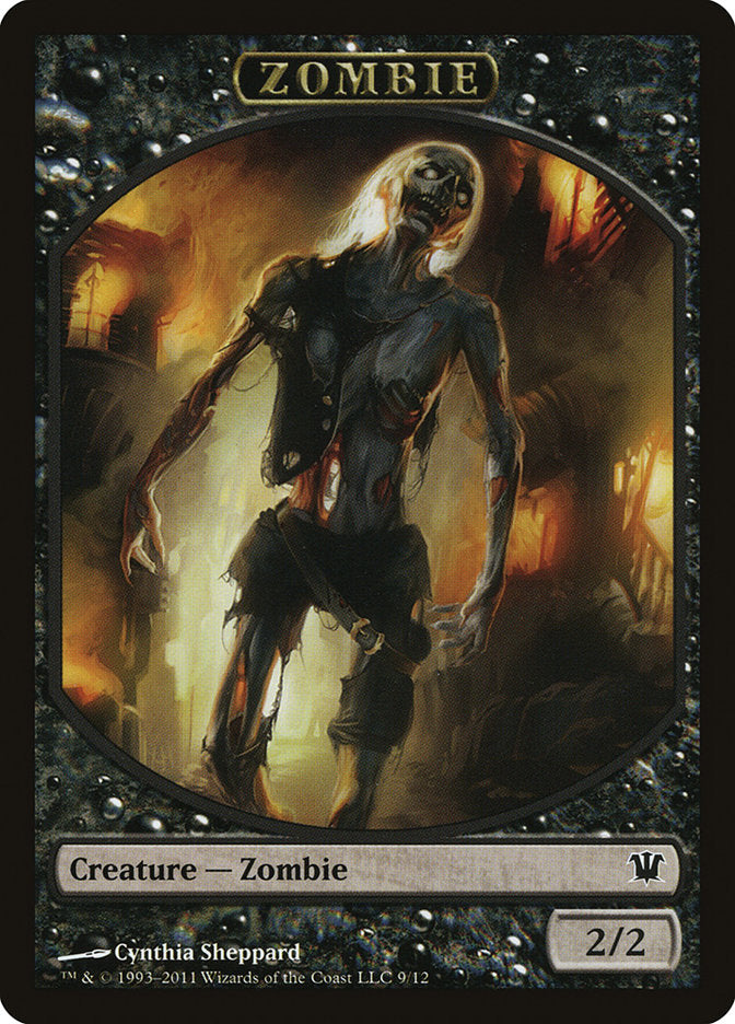 Zombie (9/12) [Innistrad Tokens] | Cards and Coasters CA
