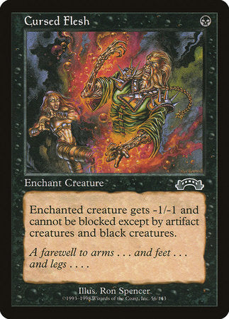 Cursed Flesh [Exodus] | Cards and Coasters CA