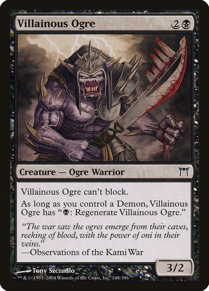Villainous Ogre [Champions of Kamigawa] | Cards and Coasters CA