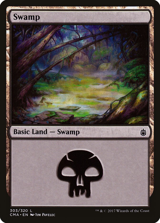 Swamp (303) [Commander Anthology] | Cards and Coasters CA