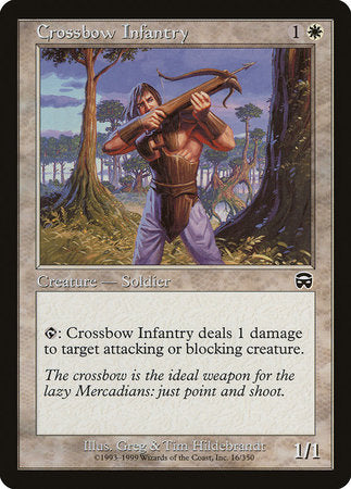 Crossbow Infantry [Mercadian Masques] | Cards and Coasters CA