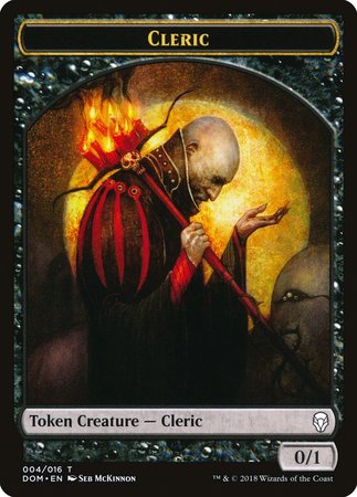 Cleric Token [Dominaria Tokens] | Cards and Coasters CA