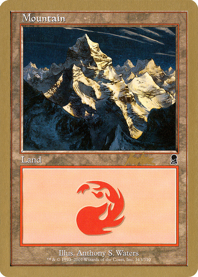 Mountain (bk343) (Brian Kibler) [World Championship Decks 2002] | Cards and Coasters CA