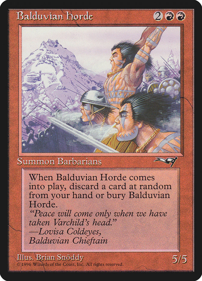 Balduvian Horde [Alliances] | Cards and Coasters CA
