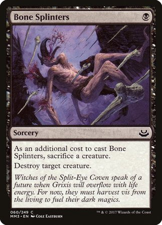 Bone Splinters [Modern Masters 2017] | Cards and Coasters CA