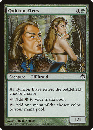 Quirion Elves [Duel Decks: Phyrexia vs. the Coalition] | Cards and Coasters CA