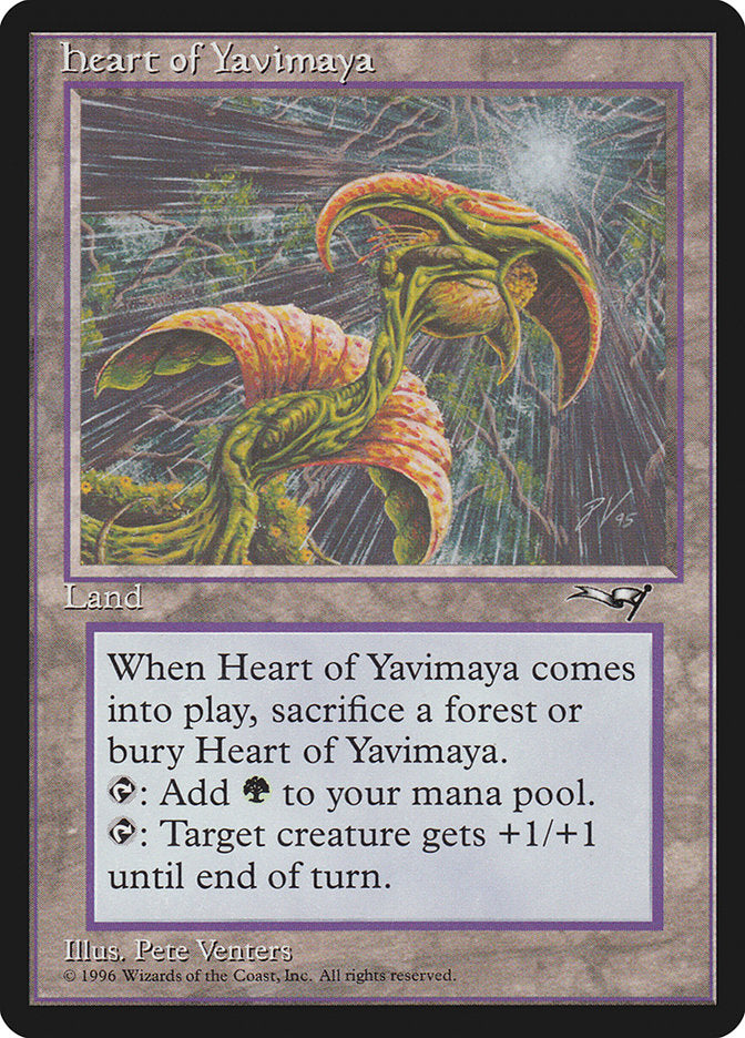 Heart of Yavimaya [Alliances] | Cards and Coasters CA