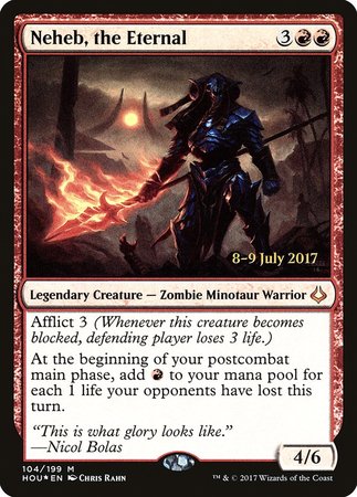 Neheb, the Eternal [Hour of Devastation Promos] | Cards and Coasters CA