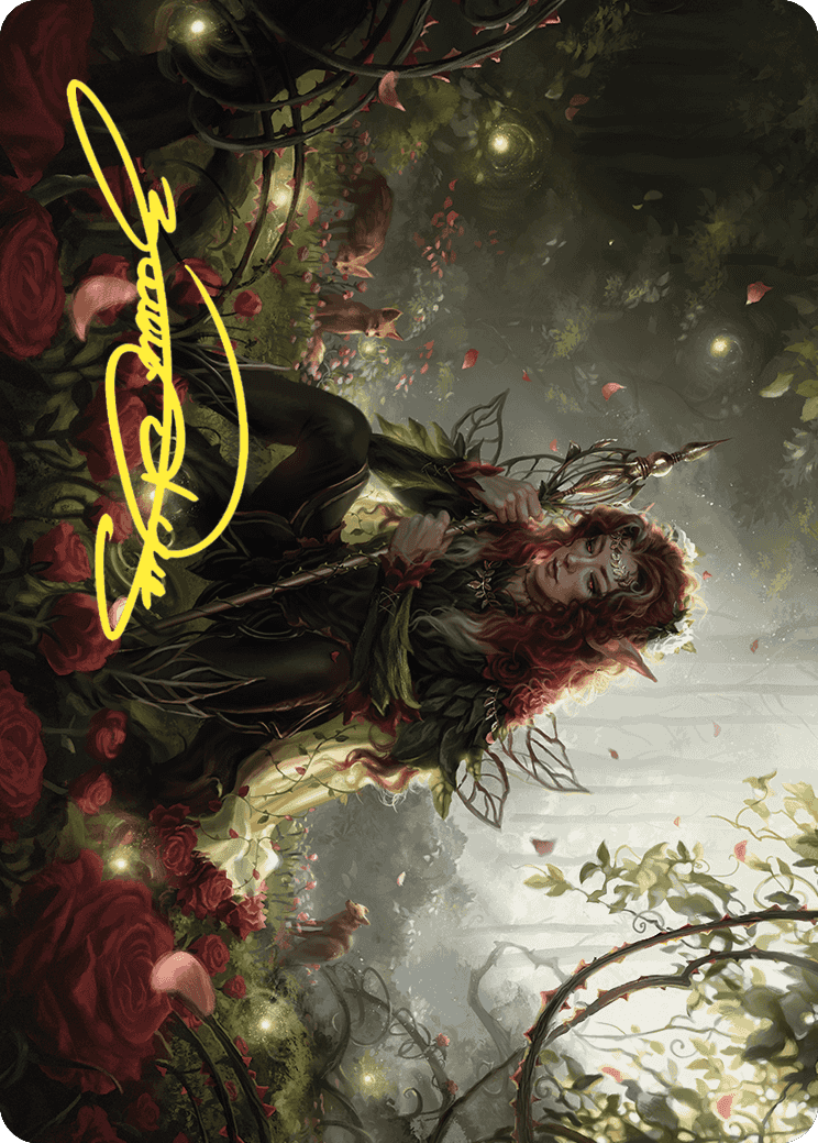 Yenna, Redtooth Regent Art Card (Gold-Stamped Signature) [Wilds of Eldraine Art Series] | Cards and Coasters CA