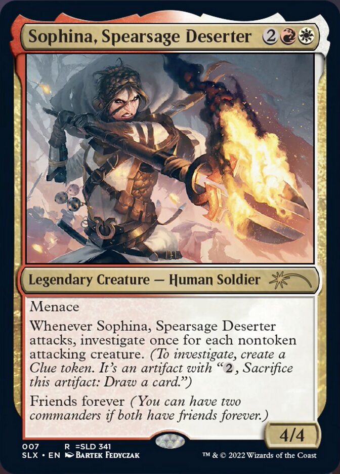 Sophina, Spearsage Deserter [Secret Lair: Universes Within] | Cards and Coasters CA