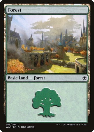 Forest (263) [War of the Spark] | Cards and Coasters CA