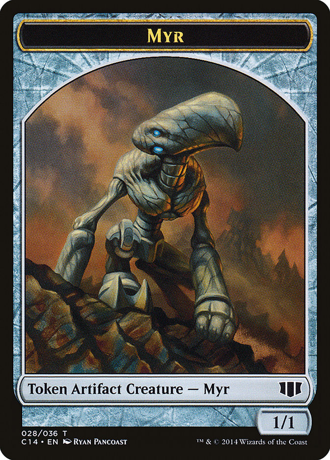 Myr // Pentavite Double-sided Token [Commander 2014 Tokens] | Cards and Coasters CA