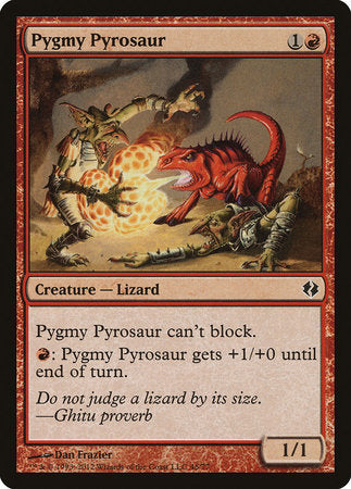 Pygmy Pyrosaur [Duel Decks: Venser vs. Koth] | Cards and Coasters CA