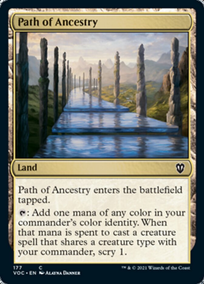 Path of Ancestry [Innistrad: Crimson Vow Commander] | Cards and Coasters CA