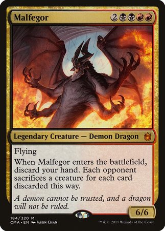 Malfegor [Commander Anthology] | Cards and Coasters CA