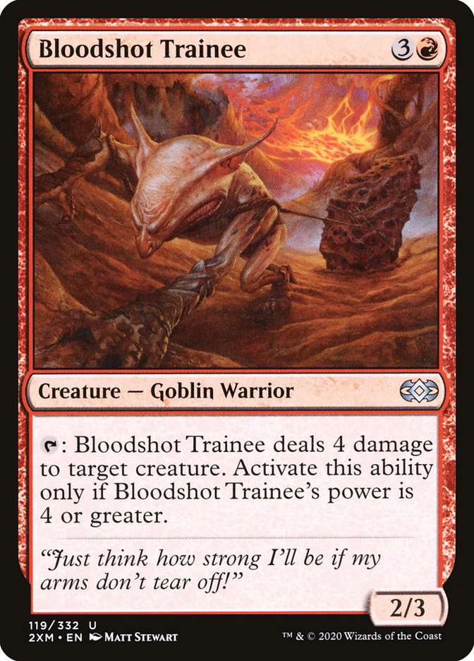 Bloodshot Trainee [Double Masters] | Cards and Coasters CA