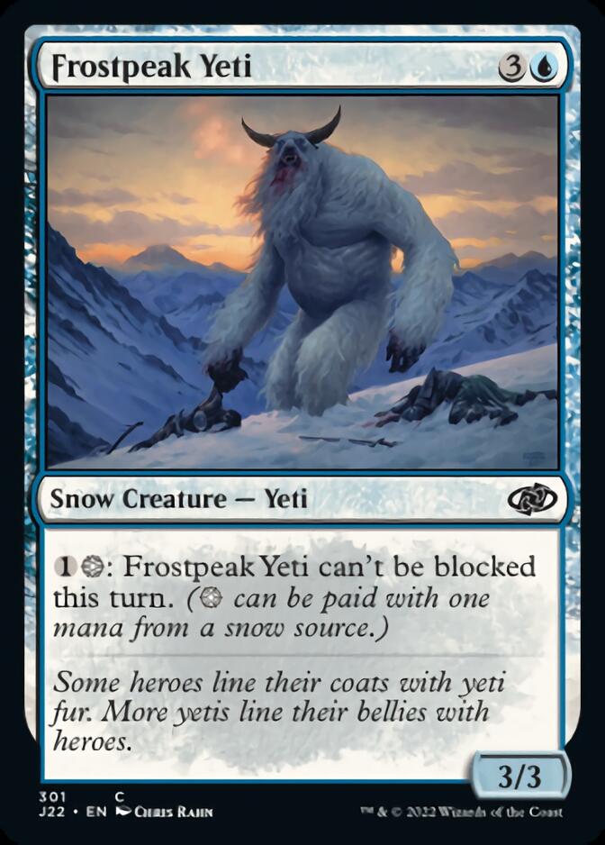 Frostpeak Yeti [Jumpstart 2022] | Cards and Coasters CA