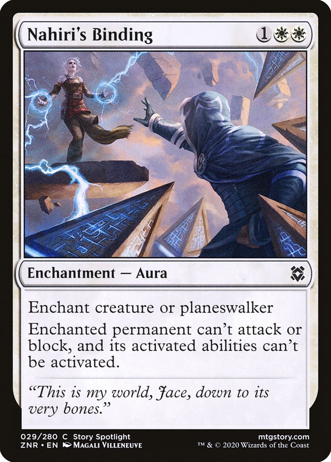 Nahiri's Binding [Zendikar Rising] | Cards and Coasters CA