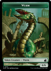 Bird // Wurm Double-Sided Token [Ravnica Remastered Tokens] | Cards and Coasters CA