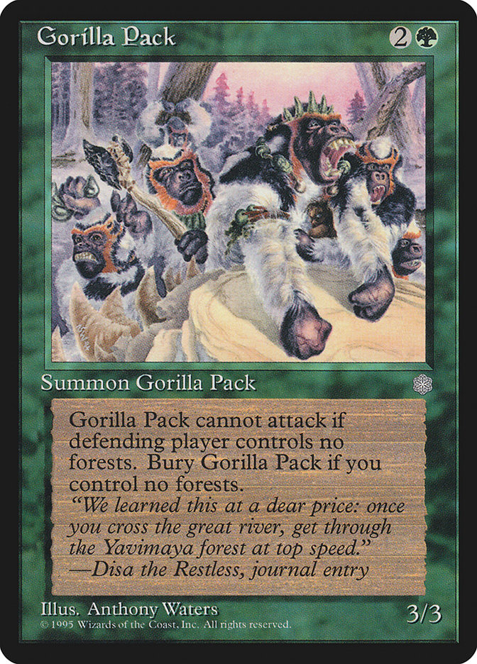 Gorilla Pack [Ice Age] | Cards and Coasters CA