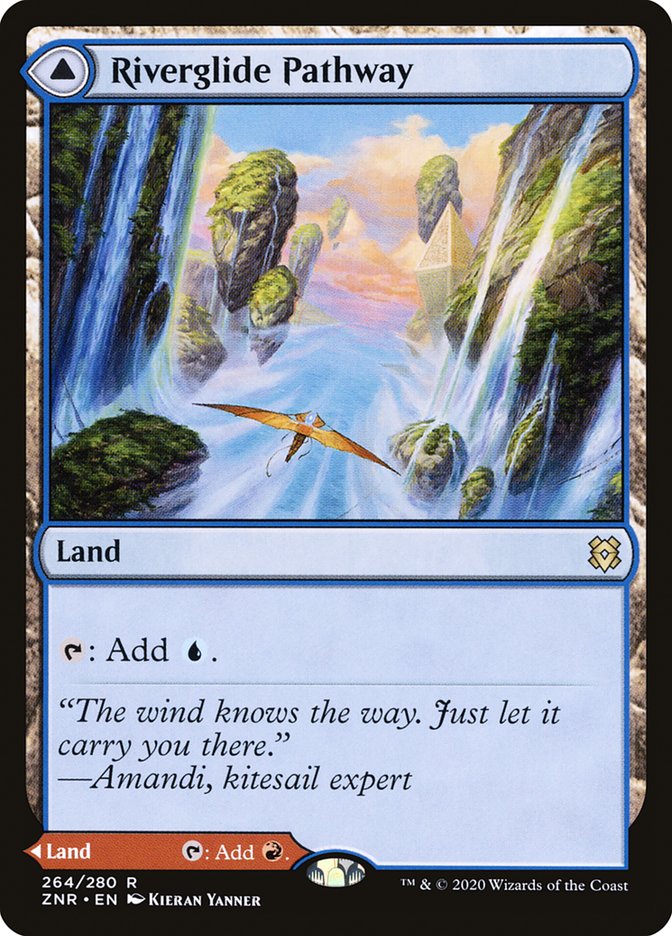 Riverglide Pathway // Lavaglide Pathway [Zendikar Rising] | Cards and Coasters CA