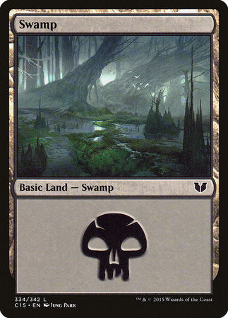 Swamp (334) [Commander 2015] | Cards and Coasters CA