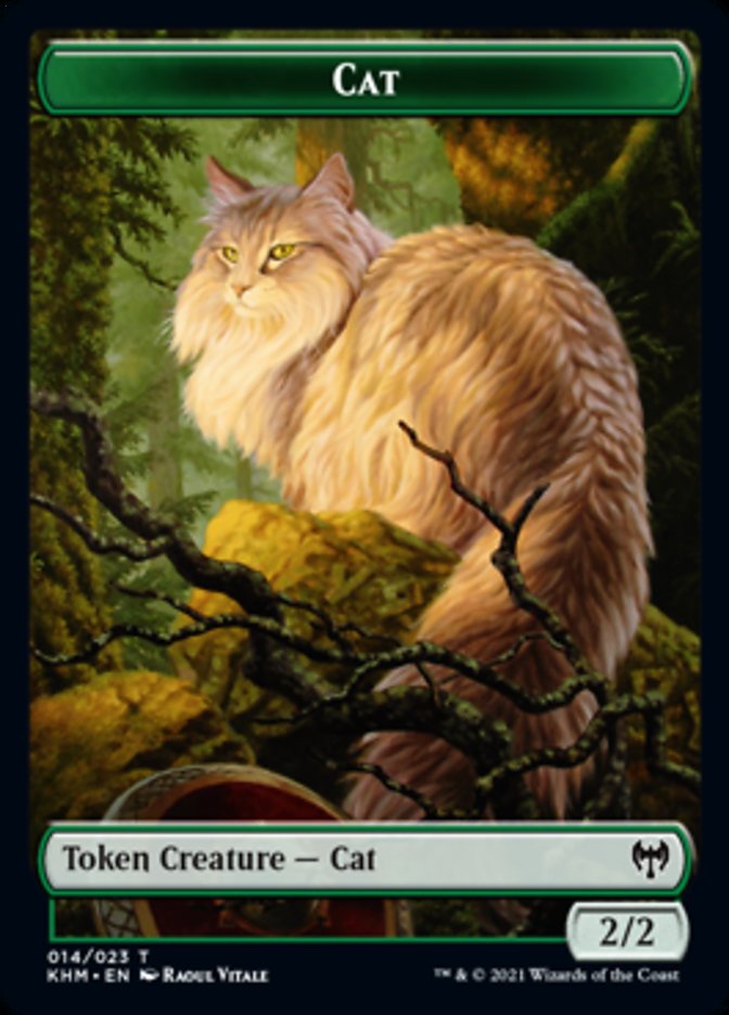 Cat Token [Kaldheim Tokens] | Cards and Coasters CA