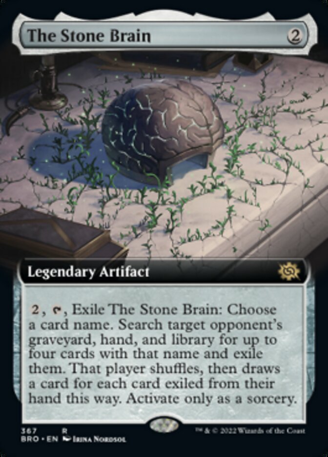 The Stone Brain (Extended Art) [The Brothers' War] | Cards and Coasters CA