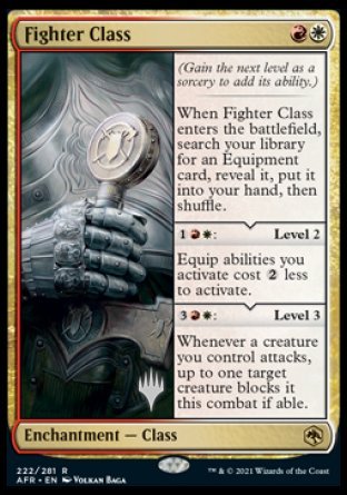 Fighter Class (Promo Pack) [Dungeons & Dragons: Adventures in the Forgotten Realms Promos] | Cards and Coasters CA