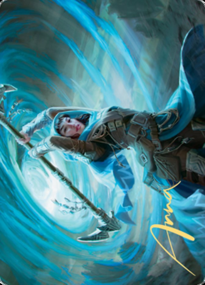 Sea Gate Stormcaller Art Card (Gold-Stamped Signature) [Zendikar Rising Art Series] | Cards and Coasters CA