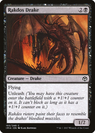 Rakdos Drake [Iconic Masters] | Cards and Coasters CA