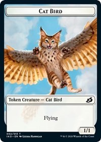 Cat Bird // Human Soldier (004) Double-sided Token [Ikoria: Lair of Behemoths Tokens] | Cards and Coasters CA