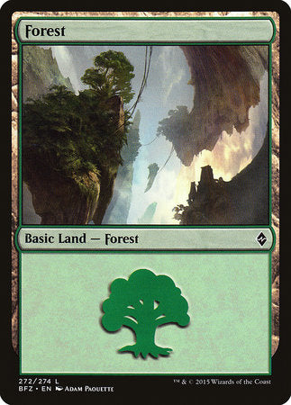 Forest (272) [Battle for Zendikar] | Cards and Coasters CA