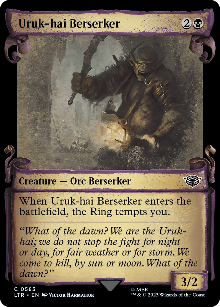 Uruk-hai Berserker [The Lord of the Rings: Tales of Middle-Earth Showcase Scrolls] | Cards and Coasters CA