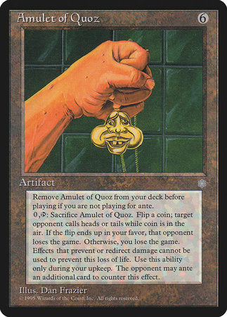 Amulet of Quoz [Ice Age] | Cards and Coasters CA