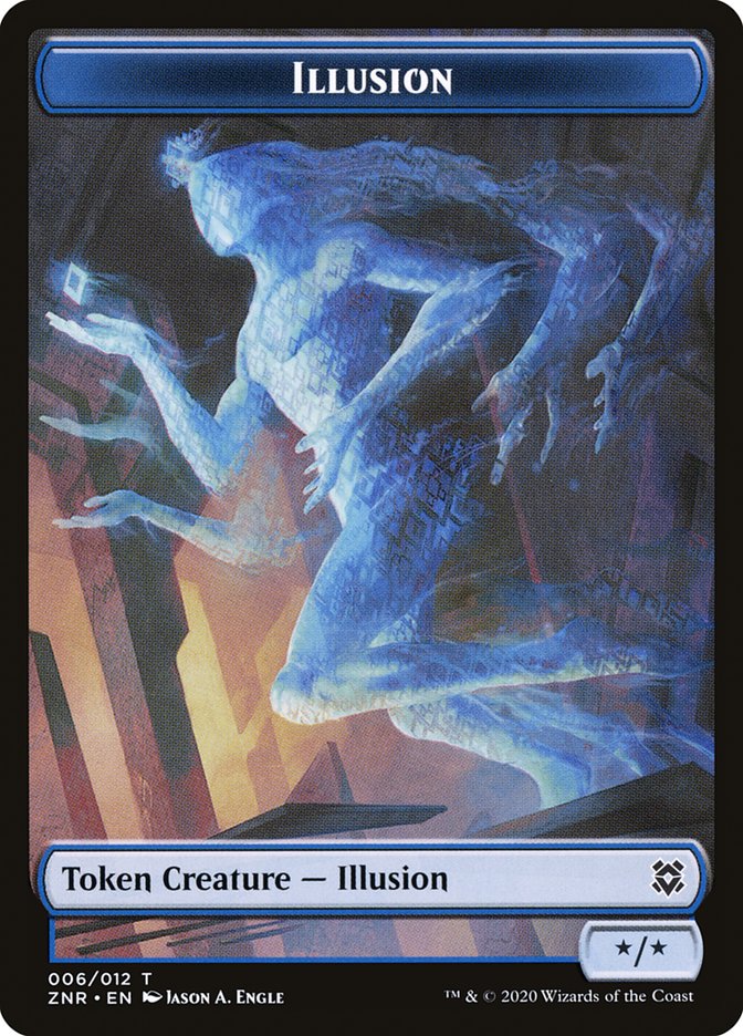 Illusion Token [Zendikar Rising] | Cards and Coasters CA