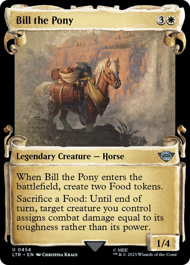 Bill the Pony [The Lord of the Rings: Tales of Middle-Earth Showcase Scrolls] | Cards and Coasters CA