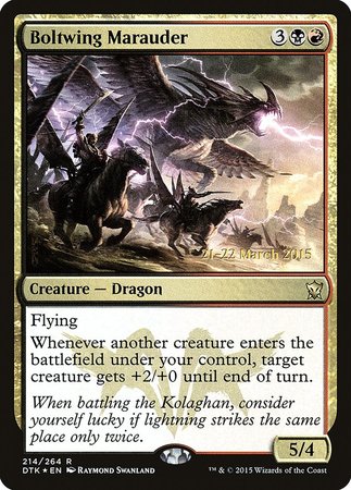 Boltwing Marauder [Dragons of Tarkir Promos] | Cards and Coasters CA