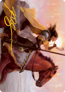 Sunrise Cavalier Art Card (Gold-Stamped Signature) [Innistrad: Midnight Hunt Art Series] | Cards and Coasters CA