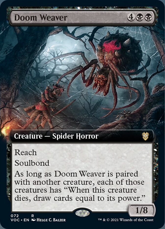 Doom Weaver (Extended) [Innistrad: Crimson Vow Commander] | Cards and Coasters CA